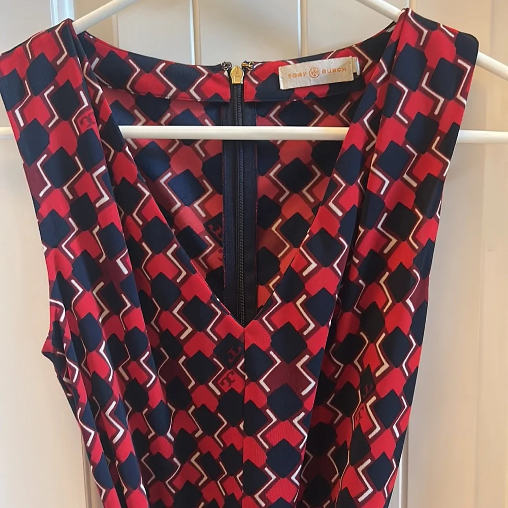 Tory Burch logo geometric dress